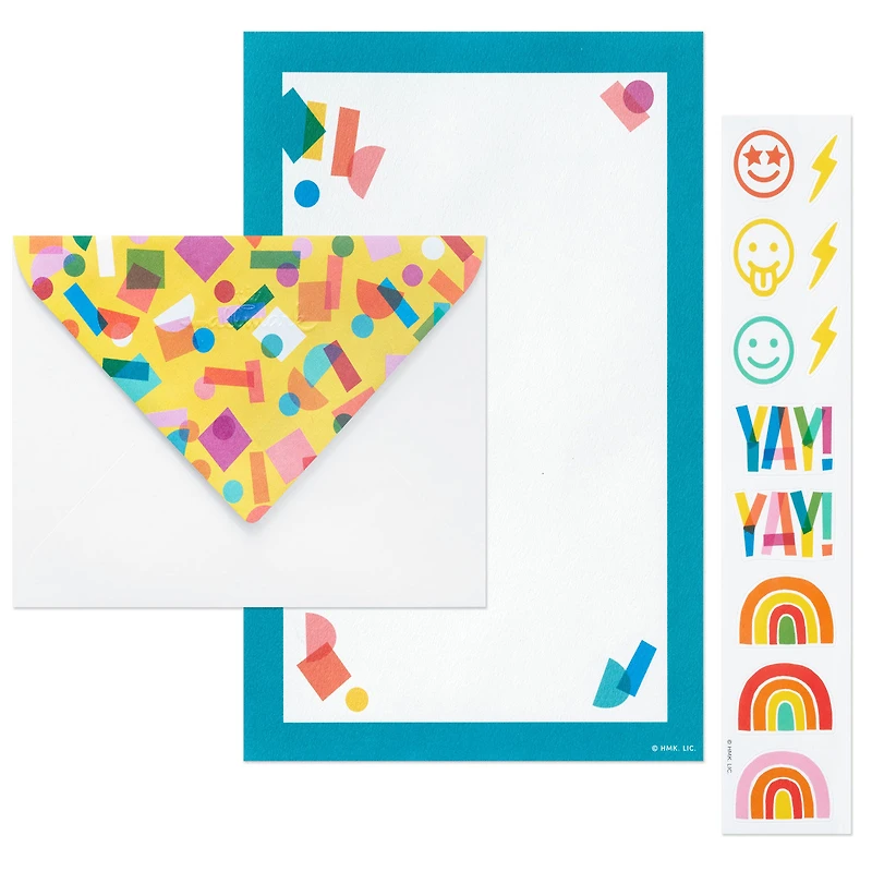 Confetti Collage Stationery Set With Stickers, Pack of 40 for only USD 10.99 | Hallmark