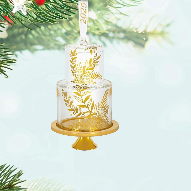 Our Sweet Beginning 2025 Glass Ornament for only USD 30.99 | Hallmark