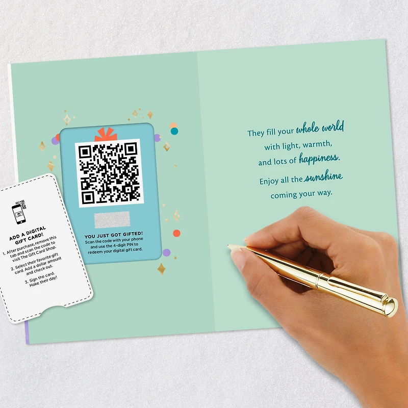 Enjoy the Sunshine Coming Your Way Gift Card Greeting New Baby Card for only USD 4.99 | Hallmark