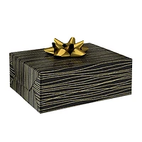 Gold Stripes on Black Wrapping Paper, 17.5 sq. ft. for only USD 4.99 | Hallmark