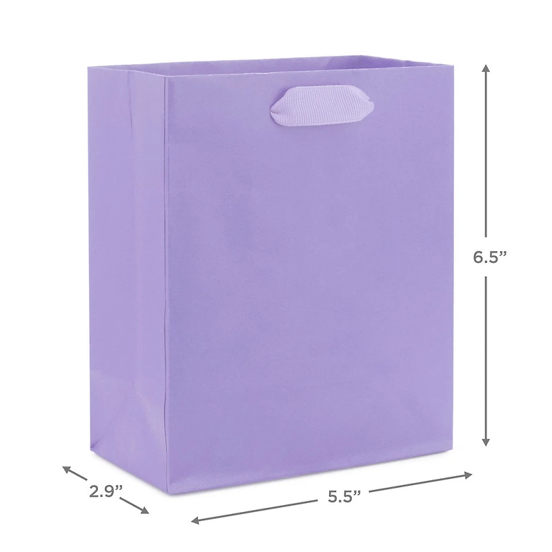 6.5" Solid Lavender Small Gift Bag for only USD 2.49 | Hallmark