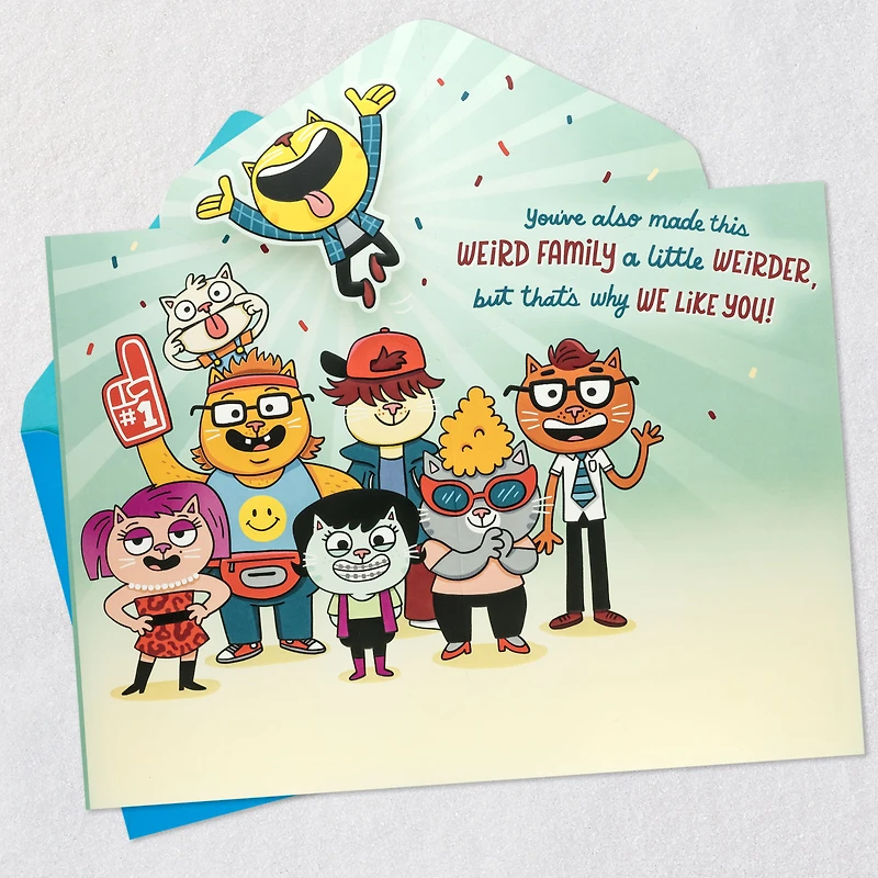 You Make Our Family Greater — and Weirder Funny Pop-Up Father's Day Card for Son-in-Law for only USD 5.99 | Hallmark