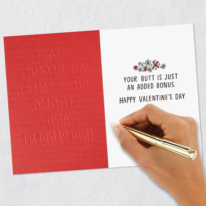 Your Butt Is a Bonus Funny Valentine's Day Card for only USD 4.49 | Hallmark