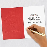 Your Butt Is a Bonus Funny Valentine's Day Card for only USD 4.49 | Hallmark