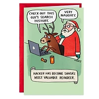 Hacker the Reindeer Funny Christmas Card for only USD 3.69 | Hallmark