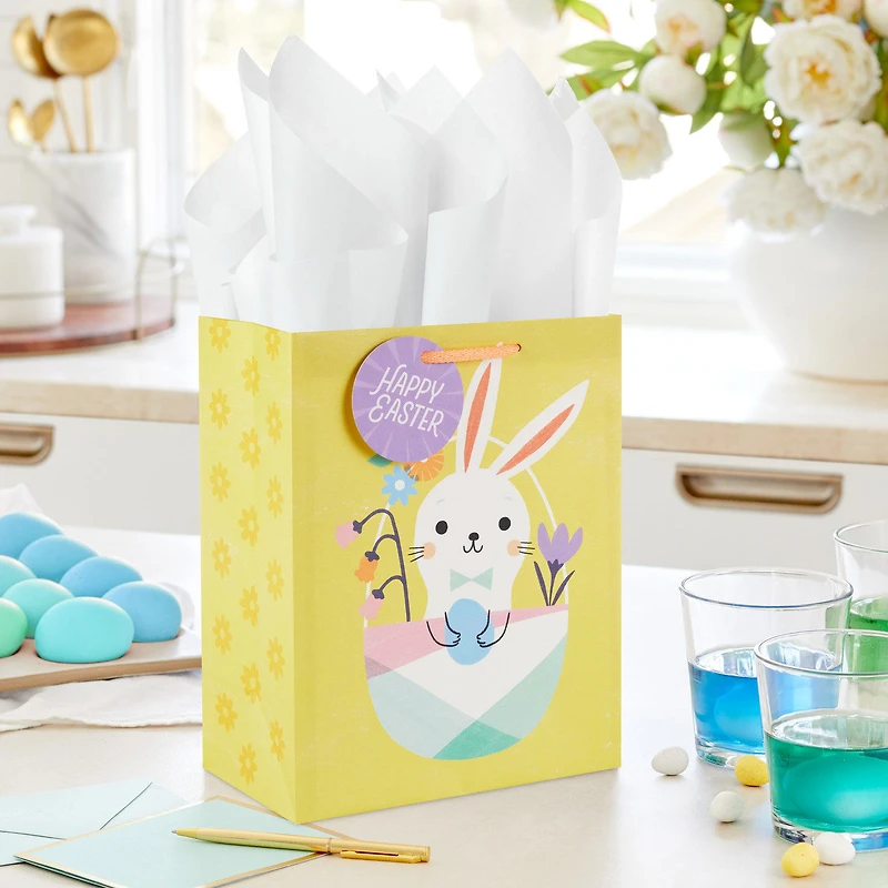 9.6" Bunny in Basket Medium Easter Gift Bag for only USD 3.49 | Hallmark