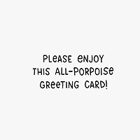 All-Porpoise Funny Thinking of You Card for only USD 4.49 | Hallmark