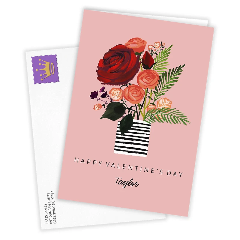 Vase of Roses Custom Card for only USD 4.99 | Hallmark