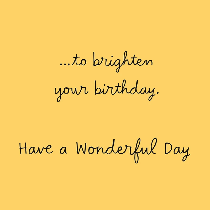 Sending You Sunny Thoughts Birthday Card for only USD 0.99 | Hallmark