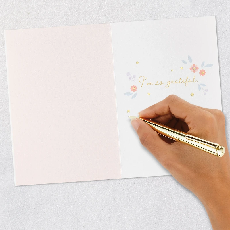 Pink and Purple Flowers So Grateful Thank-You Card for only USD 8.59 | Hallmark