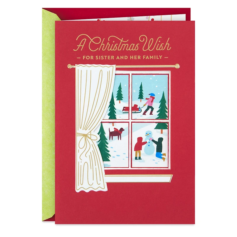 Love and Happy Wishes Christmas Card for Sister and Family for only USD 5.59 | Hallmark