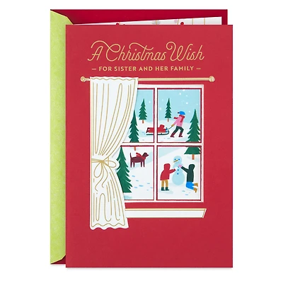 Love and Happy Wishes Christmas Card for Sister and Family for only USD 5.59 | Hallmark
