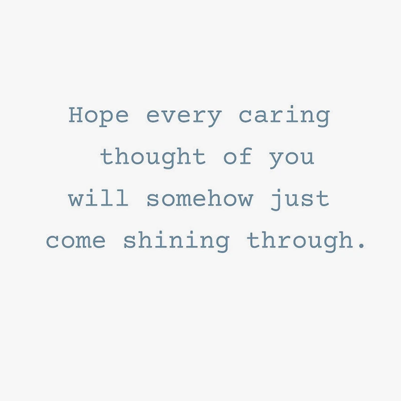 Caring Thoughts Shining Through Thinking of You Card for only USD 2.99 | Hallmark
