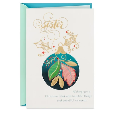 Beautiful Things and Beautiful Moments Christmas Card for Sister for only USD 3.99 | Hallmark