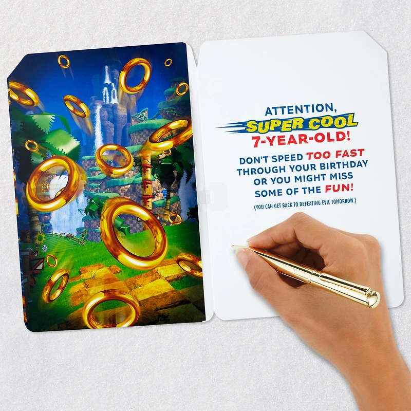 Sonic the Hedgehog™ Super Cool Musical 7th Birthday Card for only USD 5.99 | Hallmark