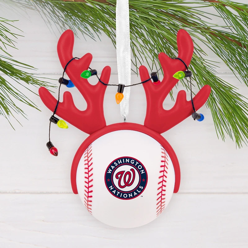MLB Washington Nationals™ Reindeer Baseball Hallmark Ornament for only USD 12.99 | Hallmark