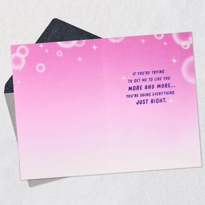 Just Right Anime Couple Kissing Romantic Love Card for only USD 5.99 | Hallmark