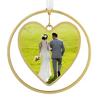 Gold Heart Metal Personalized Ornament, Custom Photo for only USD 30.99 | Hallmark