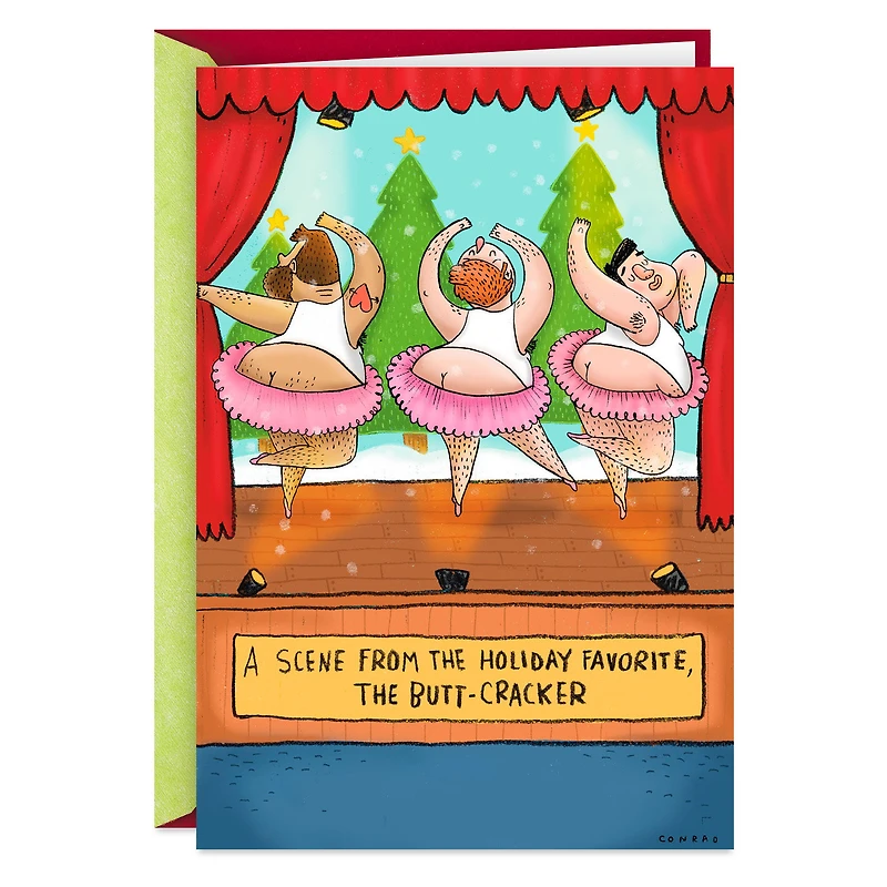Butt-Cracker Holiday Dance Funny Christmas Card for only USD 3.99 | Hallmark