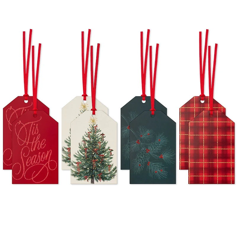 'Tis the Season 8-Pack Assorted Holiday Gift Tags for only USD 3.99 | Hallmark