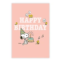 Peanuts® Cute Snoopy Party Custom Birthday Card for only USD 4.99 | Hallmark