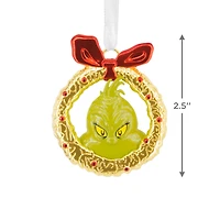 Dr. Seuss's How the Grinch Stole Christmas!™ Grinch in Wreath Metal Hallmark Ornament for only USD 17.49 | Hallmark