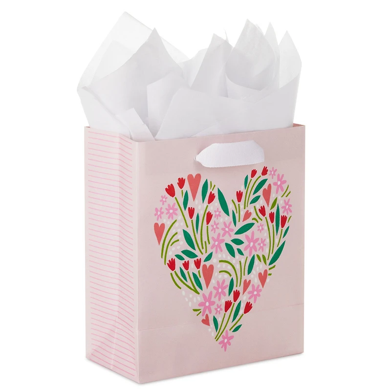 6.5" Heart Bouquet Small Gift Bag With Tissue Paper for only USD 4.99 | Hallmark