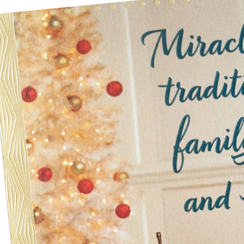 Miracles, Tradition, Family and Love Christmas Hanukkah Card for only USD 4.59 | Hallmark