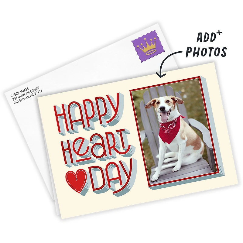 Happy Heart Day Custom Valentine's Day Card for only USD 4.99 | Hallmark