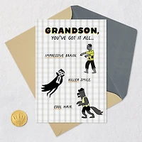Killer Smile, Cool Hair Halloween Card for Grandson for only USD 2.99 | Hallmark