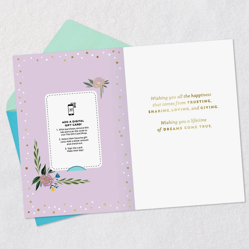 A Lifetime of Dreams Come True Gift Card Greeting Wedding Card for only USD 4.99 | Hallmark