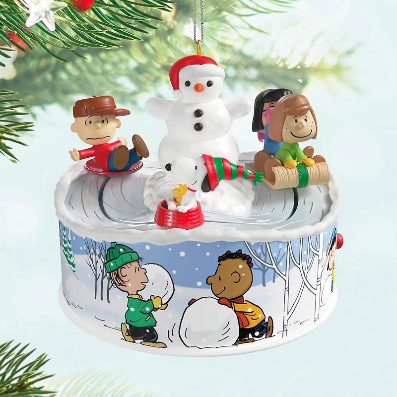 The Peanuts® Gang Let's Go Sledding! Musical Ornament With Light and Motion for only USD 57.99 | Hallmark