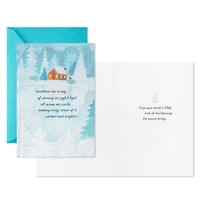 Snowy Cabin on a Frozen Pond Boxed Christmas Cards, Pack of 16 for only USD 12.49 | Hallmark