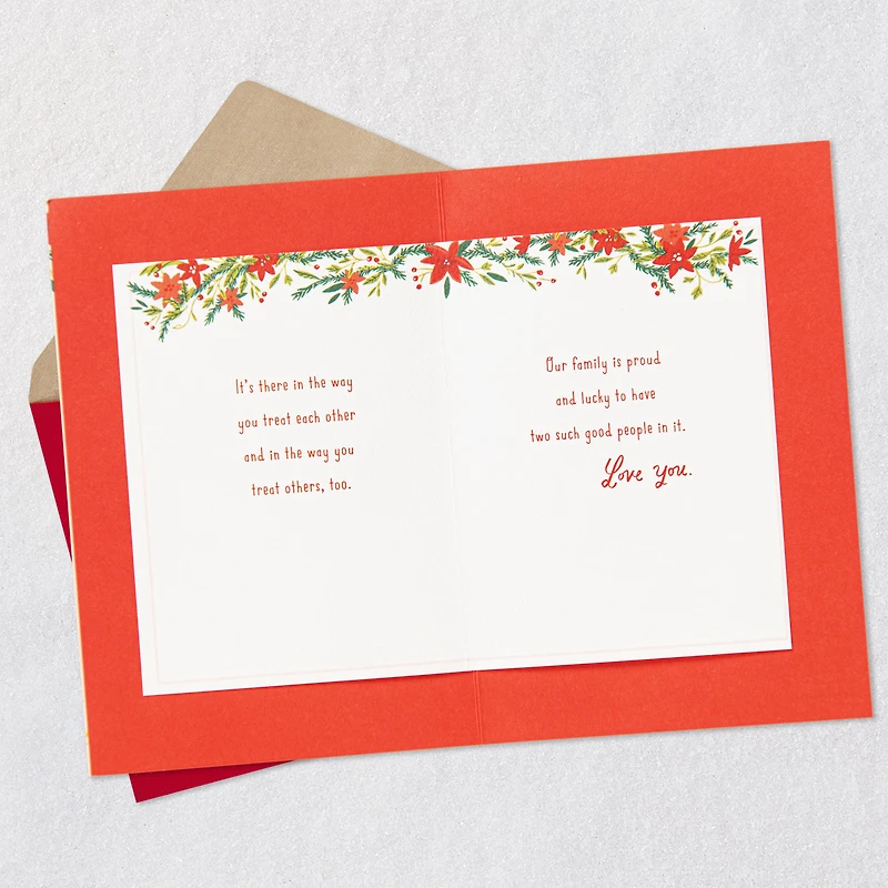 Pride, Gratitude and Love Christmas Card for Daughter and Son-in-Law for only USD 5.59 | Hallmark