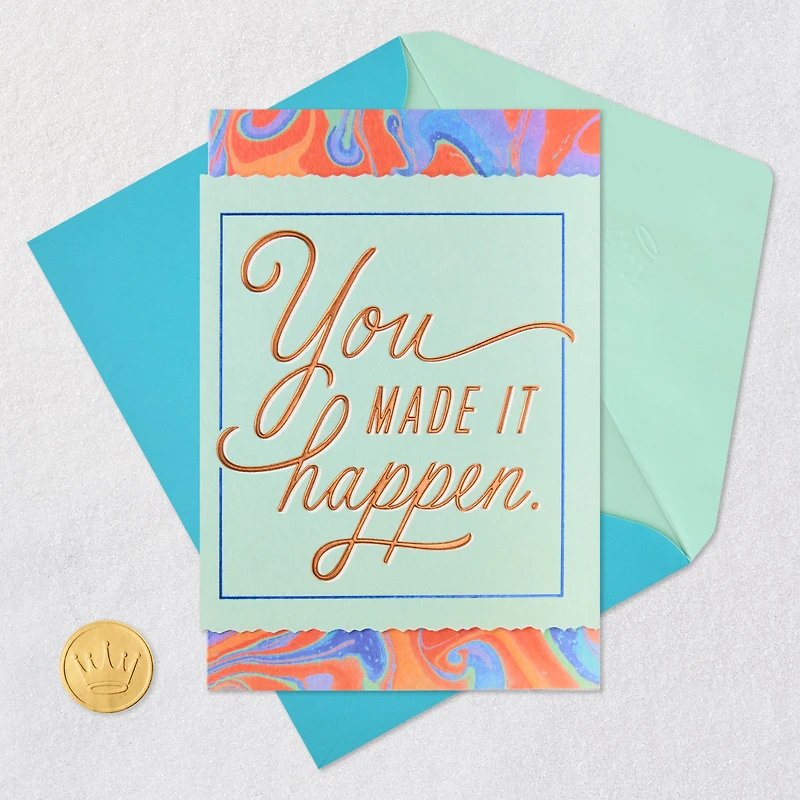 You Made It Happen Congratulations Card for only USD 5.59 | Hallmark