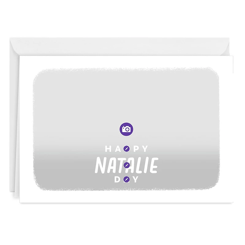 White Frame Happy Horizontal Custom Card for only USD 4.99 | Hallmark