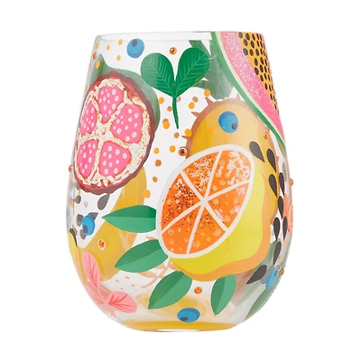 Lolita Tropical Fruit Handpainted Stemless Wine Glass, 20 oz. for only USD 22.99 | Hallmark