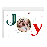 Joy and Snowflakes Custom Christmas Card for only USD 4.99 | Hallmark