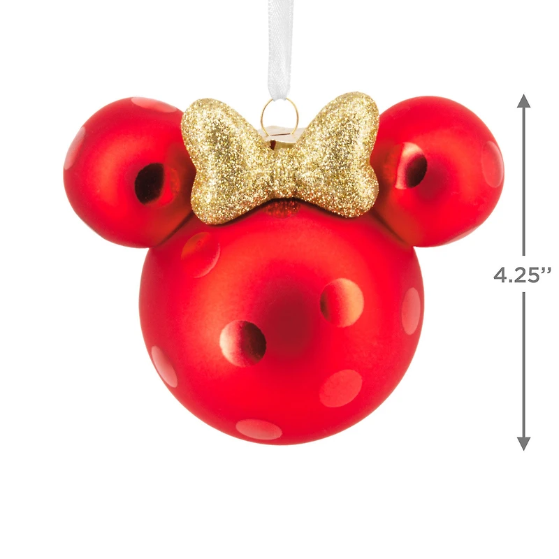 Disney Minnie Mouse Ears Icon Glass Hallmark Ornament for only USD 14.99 | Hallmark