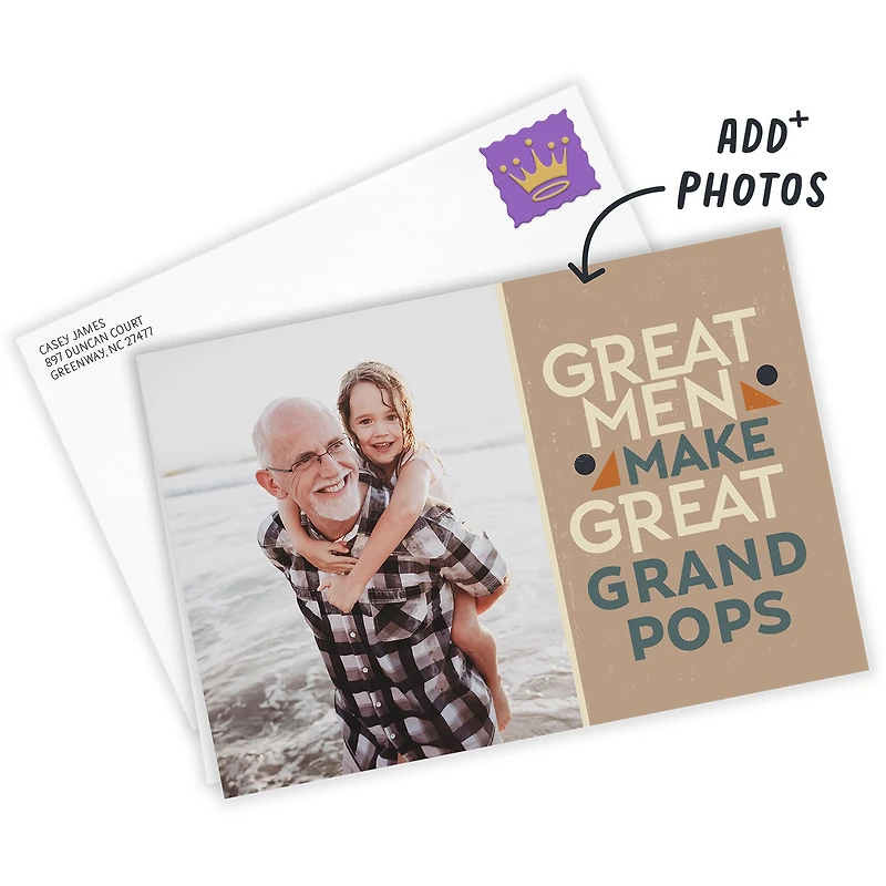 Personalized Great Men Photo Card for only USD 4.99 | Hallmark