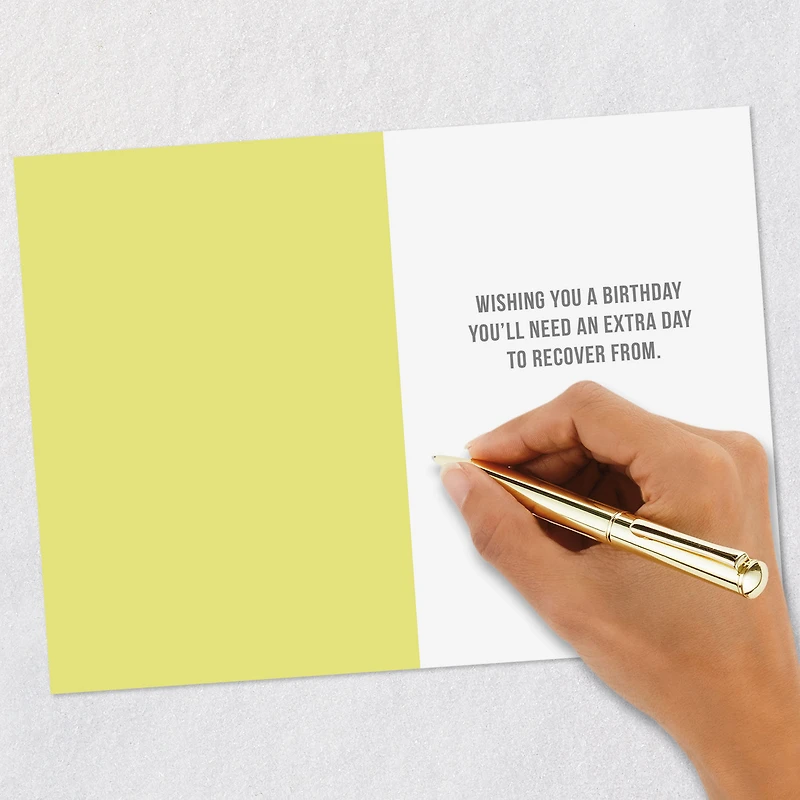 An Extra Day to Recover Funny Birthday Card for only USD 3.99 | Hallmark