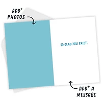 Glad You Exist Narwhal Custom Birthday Card for only USD 4.99 | Hallmark