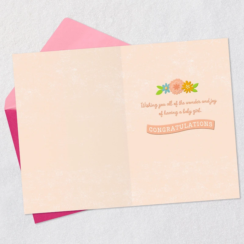 Full of Giggles New Baby Girl Card for only USD 3.99 | Hallmark