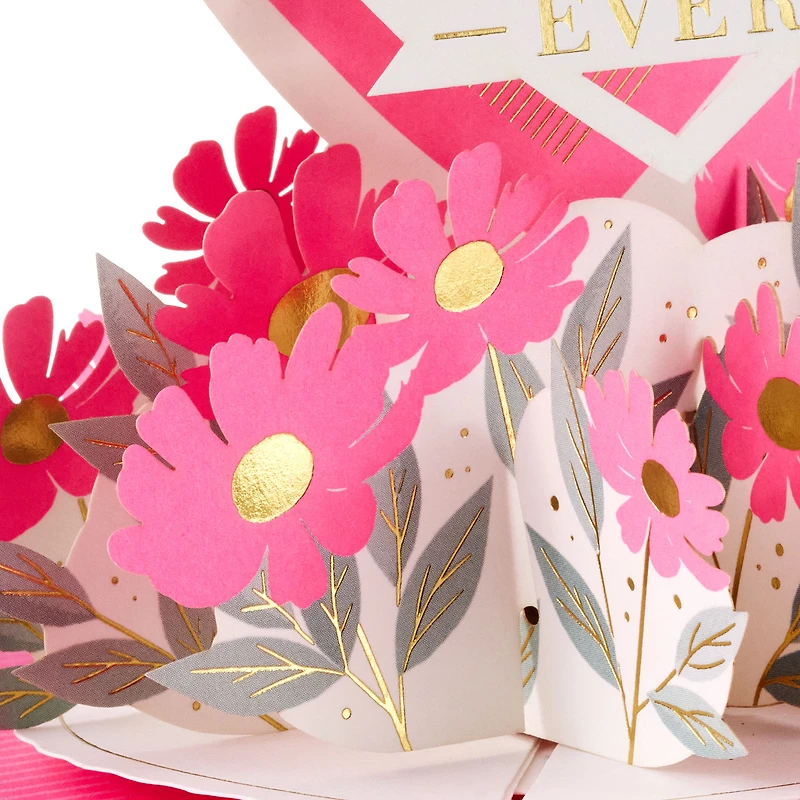 Best Mom Ever Hearts and Flowers Musical 3D Pop-Up Mother's Day Card With Motion for only USD 14.99 | Hallmark