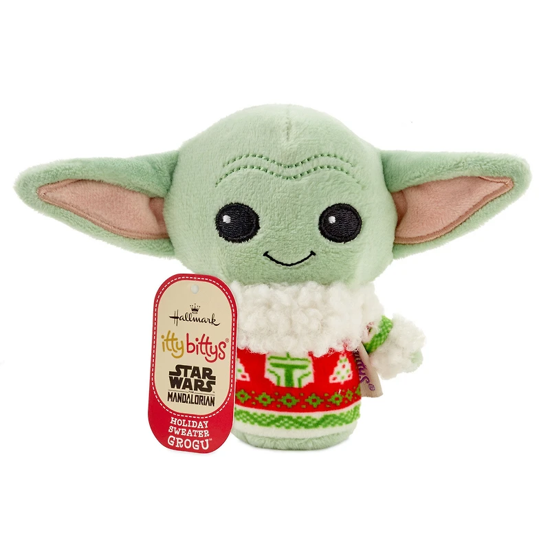 itty bittys® Star Wars: The Mandalorian™ Grogu™ in Holiday Sweater Plush for only USD 9.99 | Hallmark