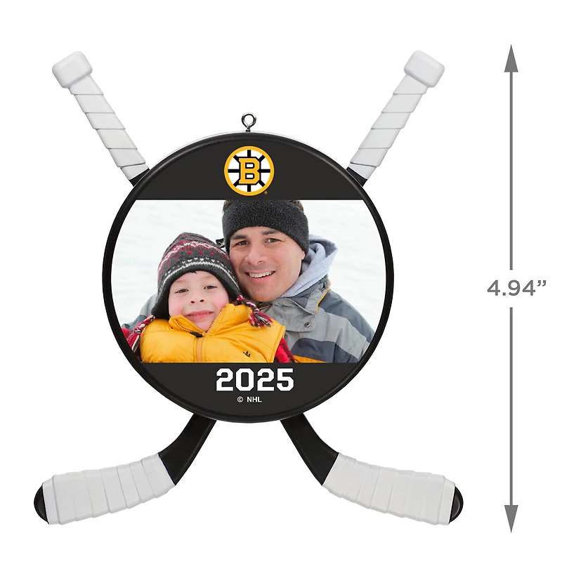 NHL Boston Bruins® Hockey Personalized Ornament, Custom Photo and Text for only USD 24.99 | Hallmark