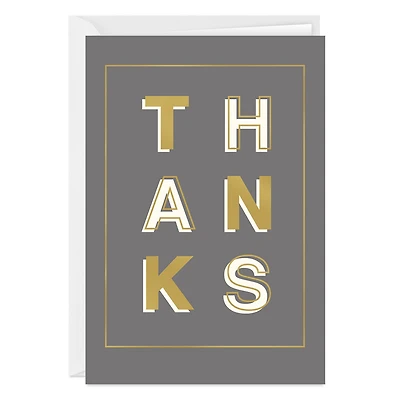 Modern Gold and Gray Custom Thank-You Card for only USD 4.99 | Hallmark