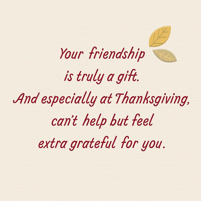 Extra Grateful for You Friendsgiving Card for Friend for only USD 3.99 | Hallmark