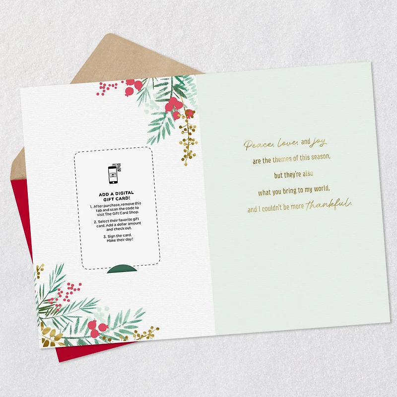Thankful for People Like You Gift Card Greeting Christmas Card for only USD 4.99 | Hallmark