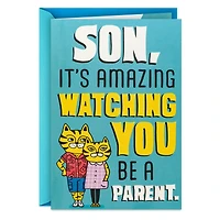 It's Amazing Watching You Be a Parent Funny Pop-Up Father's Day Card for Son for only USD 5.59 | Hallmark